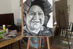 Homenage a Rigoberta Menchú.